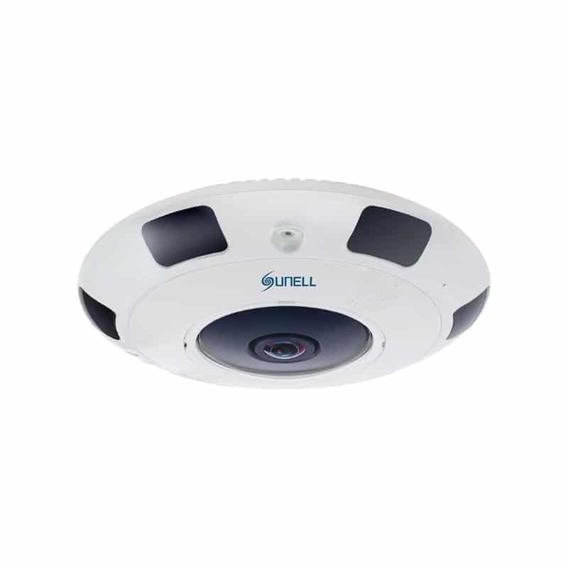 Caméra de surveillance IP Fisheye 6MP 360° avec vision nocturne et audio