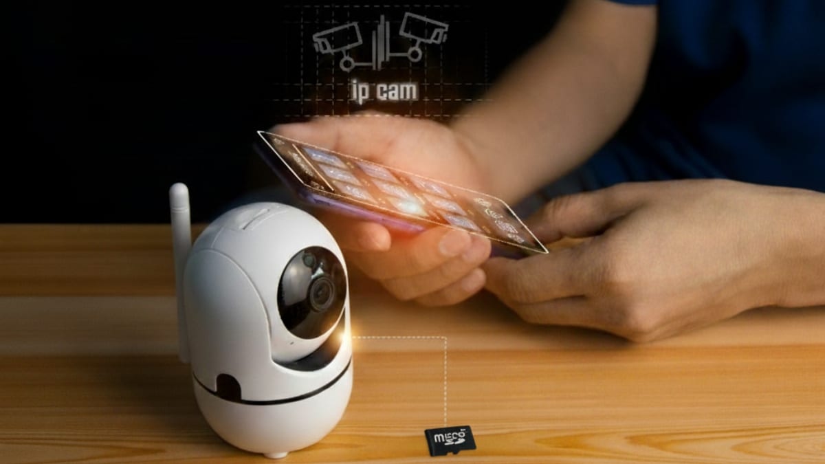 Caméra de surveillance avec carte SD pour vidéos sécurisées et locales