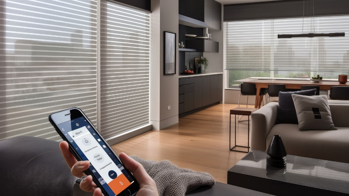 Volets roulants automatiques synchronisés contrôlés par télécommande