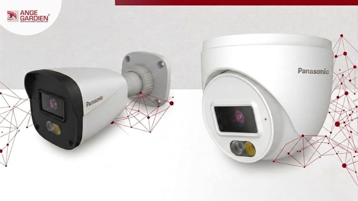 Caméras de surveillance Panasonic dôme et bullet disponibles chez Ange Gardien en Tunisie